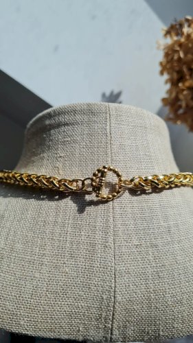 collier - ras de cou - vintage- collier fantaisie lourd 65 grs
