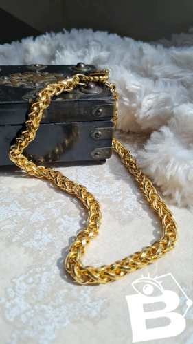 collier - ras de cou - vintage- collier fantaisie lourd 65 grs