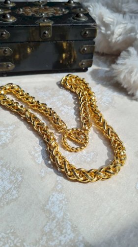 collier - ras de cou - vintage- collier fantaisie lourd 65 grs