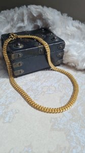 collier - ras de cou - vintage- collier fantaisie maille américaine
