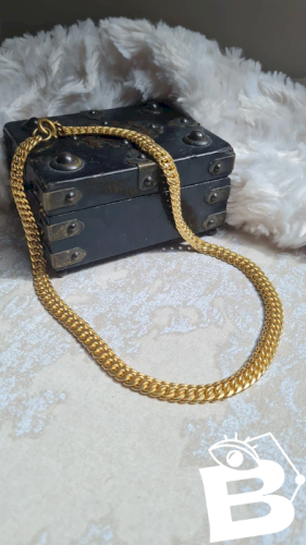 collier - ras de cou - vintage- collier fantaisie maille américaine