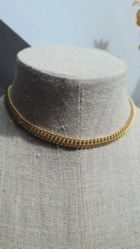 collier - ras de cou - vintage- collier fantaisie maille américaine