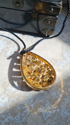collier-ras de cou - vintage -strass -signé Belle Paris- collier fantaisie