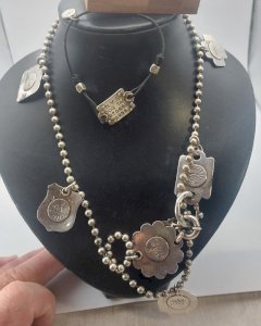 Necklace / pendant + bracelet, Dog Tag, GAS jewelry