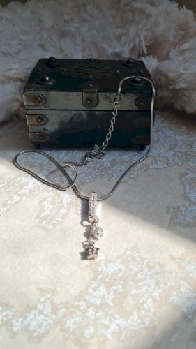 Collier Swarovski vintage étoile & cœur