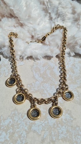 Collier vintage Agatha - Ras de cou à leffigie d Alexandre le grand