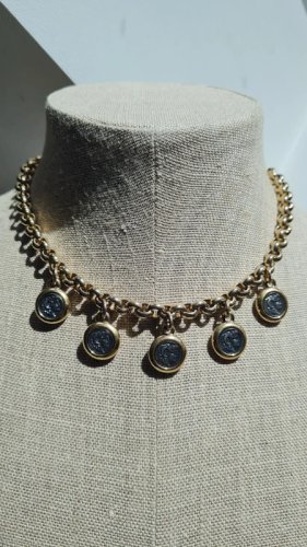Collier vintage Agatha - Ras de cou à leffigie d Alexandre le grand