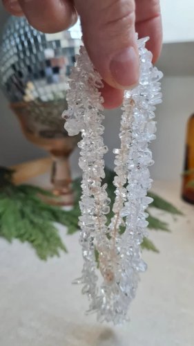 collier vintage en cristal de roche - pierres naturelles lithothérapie