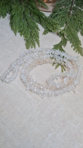 collier vintage en cristal de roche - pierres naturelles lithothérapie