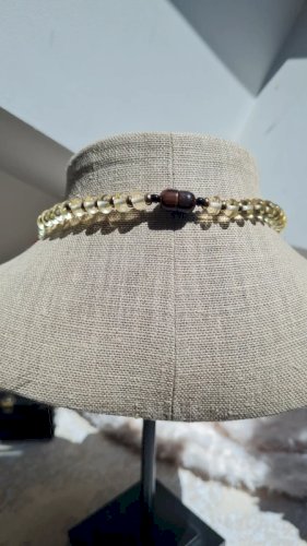 Collier vintage oversize années 60/70 en plastique