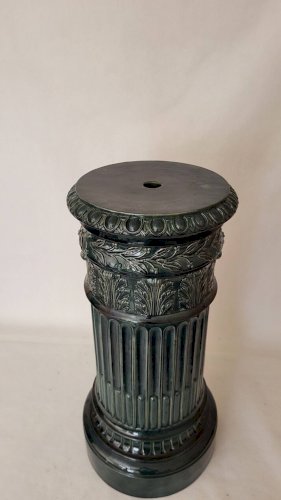 Colonne et son cache-pot de Johann Peter Gréber (1820-1898)