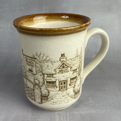  COLOROLL BILTONS ENGLAND Tasse / mug décor cottage Haut.~10cm