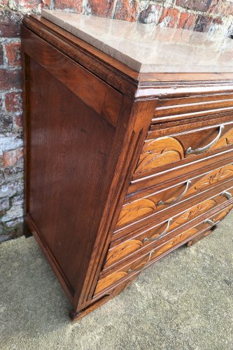 Commode art déco, meuble ancien vintage plateau marbre