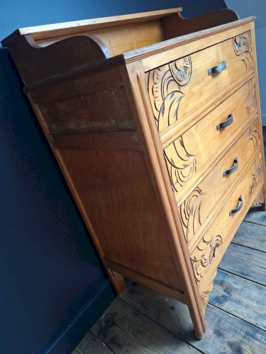 Commode art déco, meuble ancien vintage