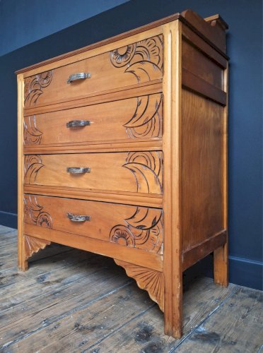 Commode art déco, meuble ancien vintage