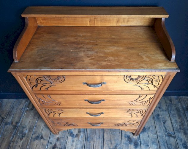 Commode art déco, meuble ancien vintage