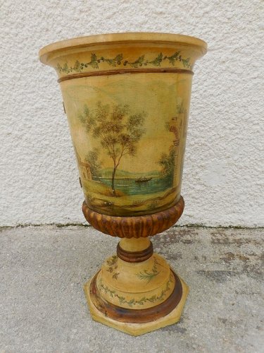 COMMODE CHEVET ITALIEN ROND A UNE PORTE