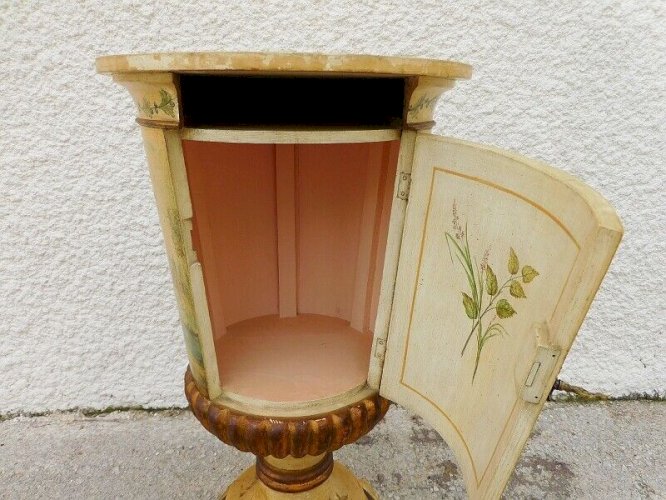 COMMODE CHEVET ITALIEN ROND A UNE PORTE