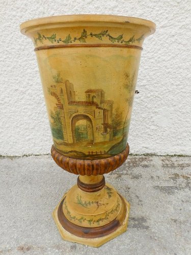 COMMODE CHEVET ITALIEN ROND A UNE PORTE