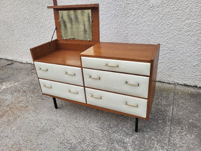 COMMODE COIFFEUSE VINTAGE ROGER LANDAULT
