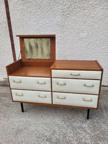 COMMODE COIFFEUSE VINTAGE ROGER LANDAULT