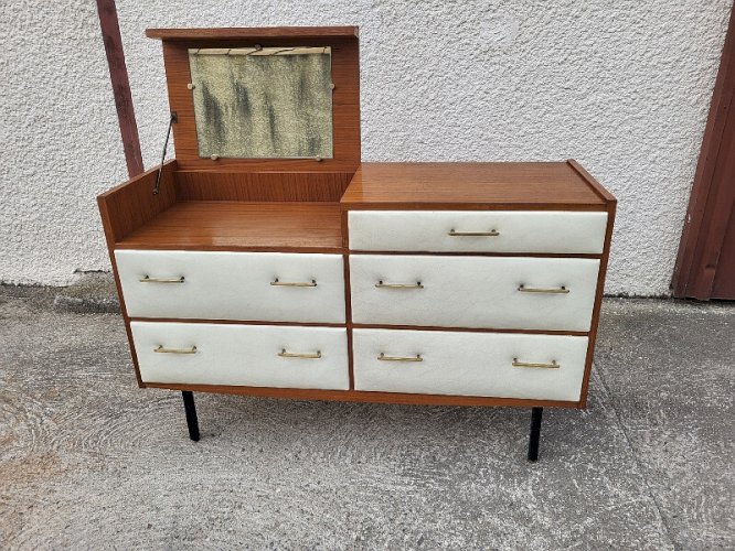COMMODE COIFFEUSE VINTAGE ROGER LANDAULT