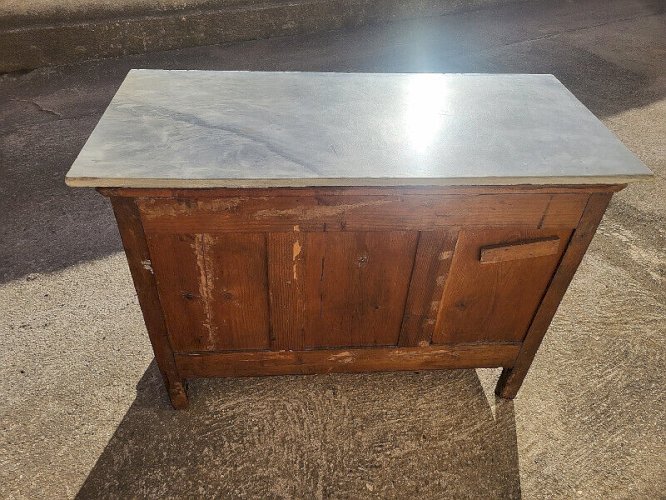 COMMODE EMPIRE 4 TIROIRS EN NOYER DU XIX ème SIECLE