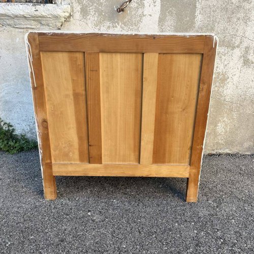 Commode en bois peint en blanc