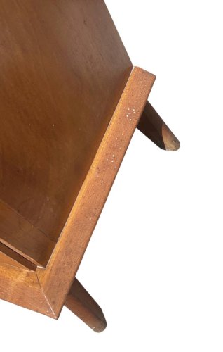 commode en chêne pieds compas 1950