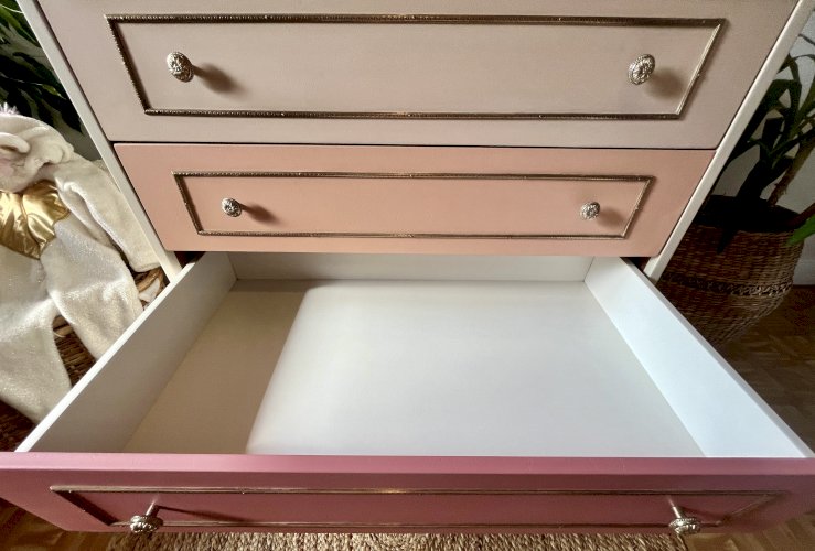 Commode graphique vintage 3 tiroirs