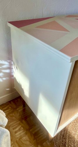 Commode graphique vintage 3 tiroirs