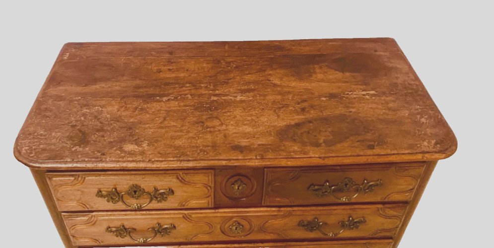 Commode Louis XIV en merisier massif XVIII siècle