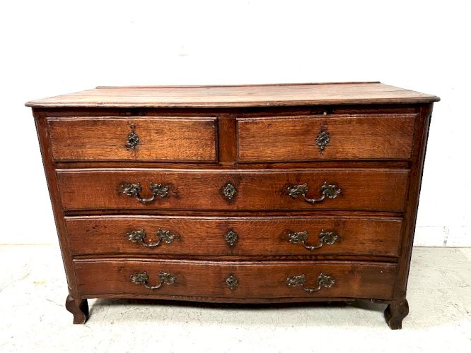 Commode Louis XV en chene massif du XVIII siècle