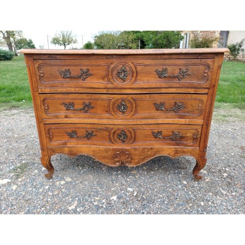 Commode Noyer 19 éme 3 Tiroirs