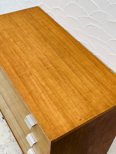 Commode vintage en teck 4 tiroirs années 60 style G-Plan