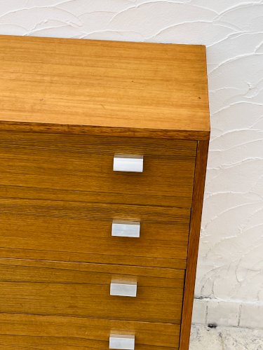 Commode vintage en teck 4 tiroirs années 60 style G-Plan
