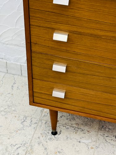 Commode vintage en teck 4 tiroirs années 60 style G-Plan