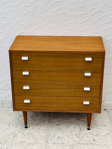 Commode vintage en teck 4 tiroirs années 60 style G-Plan