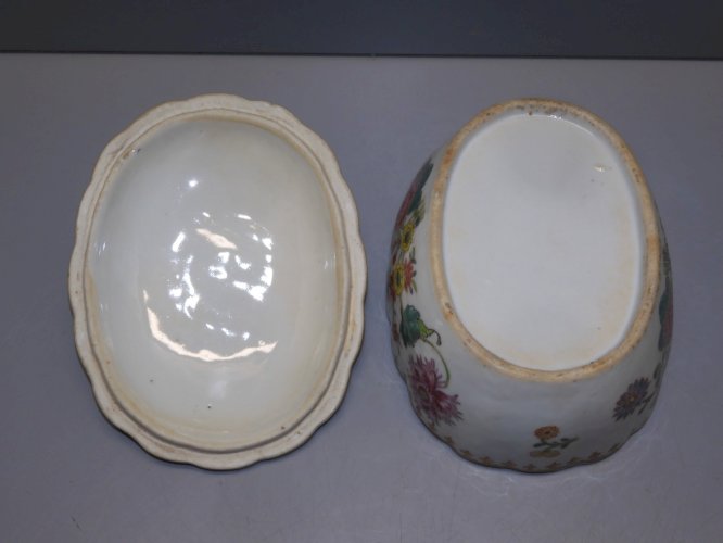 -COMPAGNIE des INDES XVIII/XIXe Boite à BIJOUX BONBONNIERE COLLECTION VITRINE