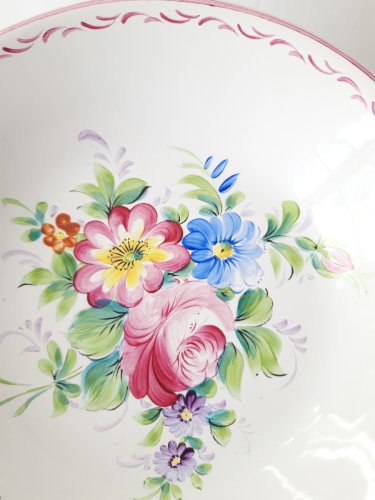 Compotier faïence artisanale