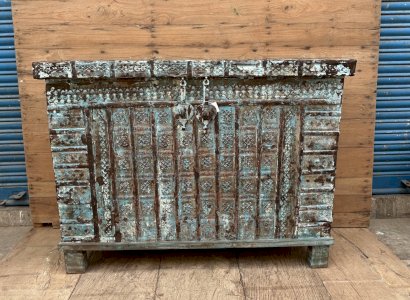 console - Burmese teak wedding chest