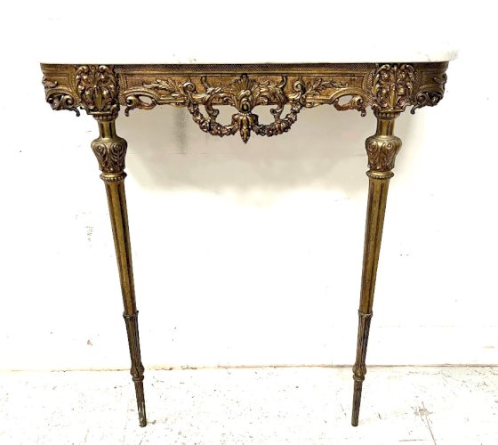 Console de style Louis XVI en bronze ciselé XX siècle