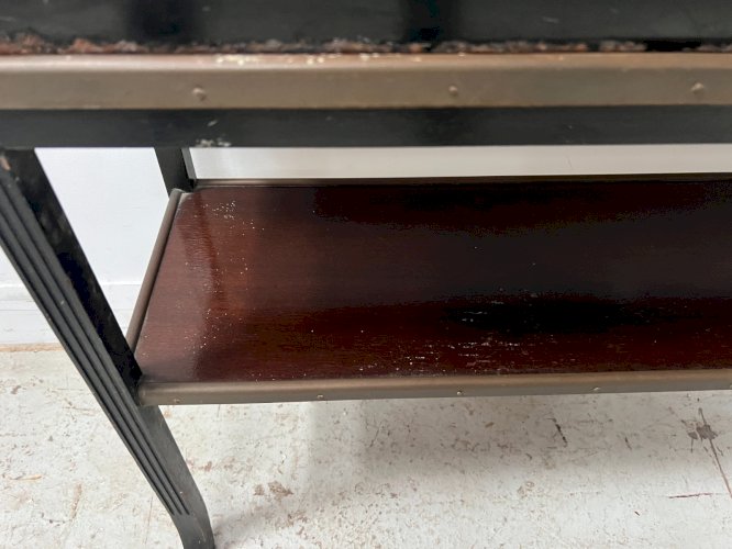 Console et jardinière en bois et tole laquée XX siècle