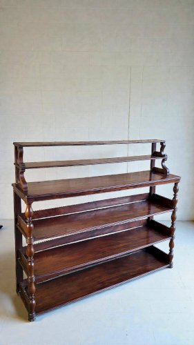 Console / Etagère dapplique en acajou