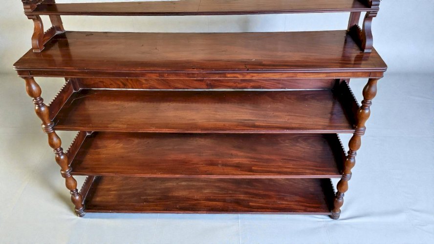 Console / Etagère dapplique en acajou