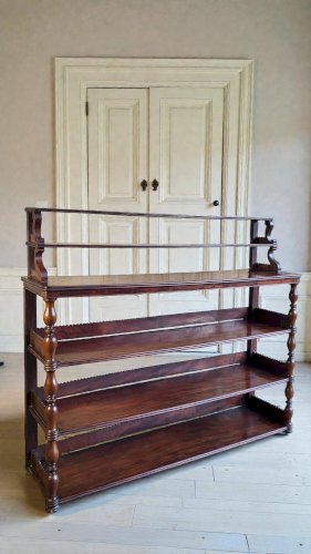 Console / Etagère dapplique en acajou