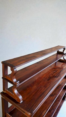 Console / Etagère dapplique en acajou