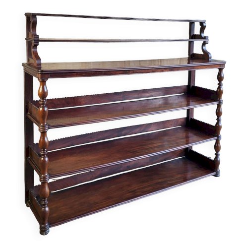 Console / Etagère dapplique en acajou