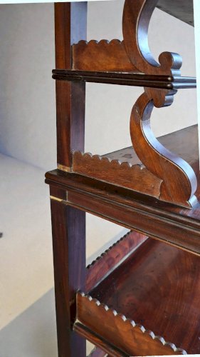 Console / Etagère dapplique en acajou