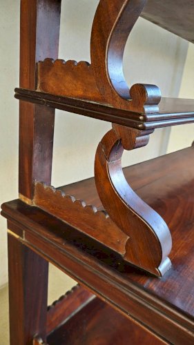 Console / Etagère dapplique en acajou